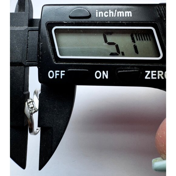 Estate 10K White Gold Ring w/ Diamond Chips – Vintage Size 6.5 Fine Jewelry - Picture 9 of 10